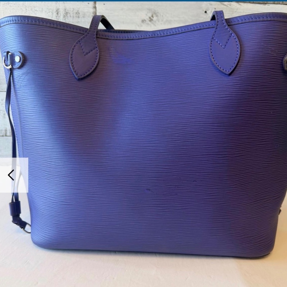 Louis Vuitton Epiline Neverfull MM Tote Bag Epi Leather Purple